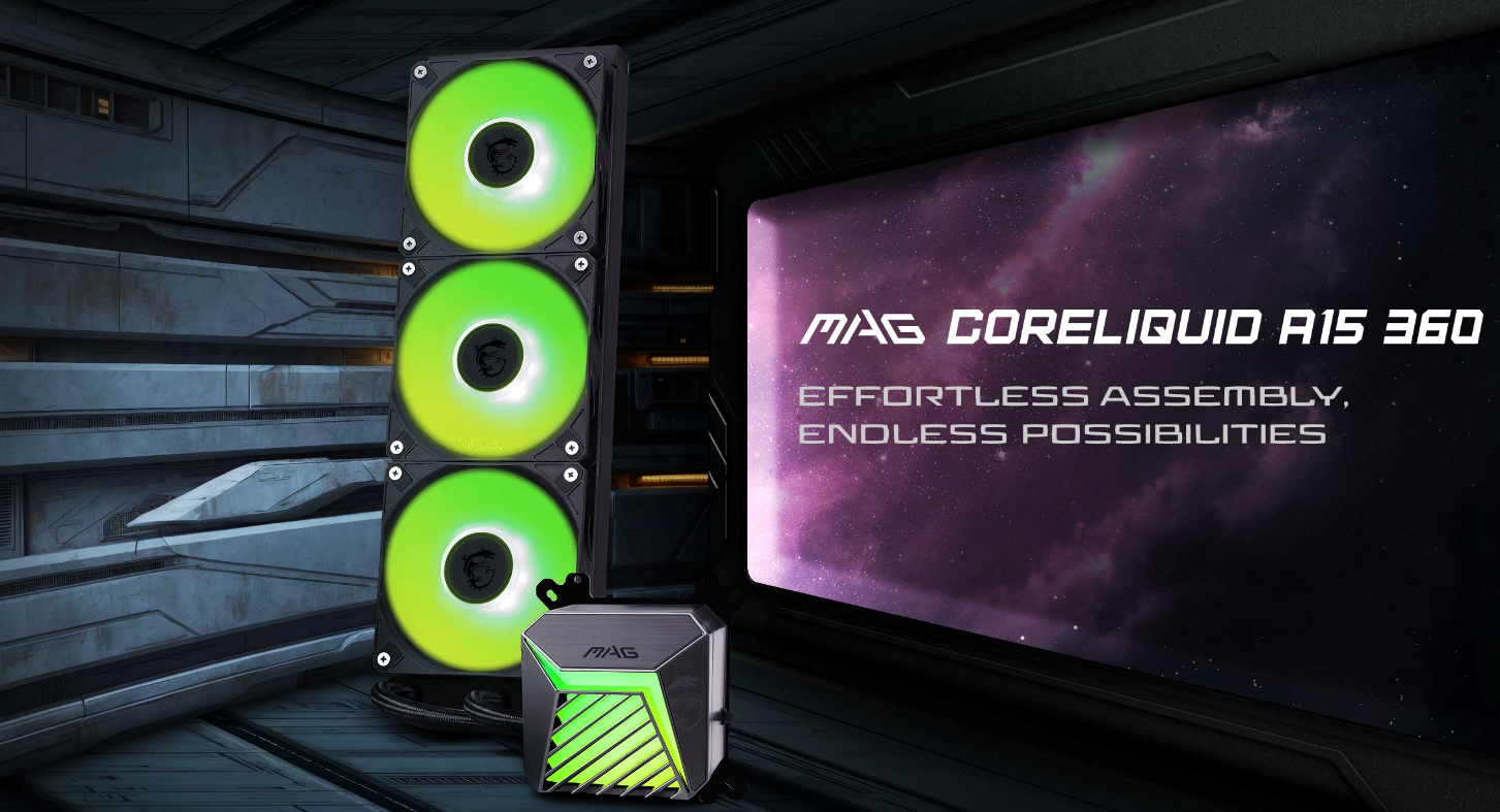 Cooler CPU MSI MAG CORELIQUID A15 360 Refrigeracion Liquido Negro