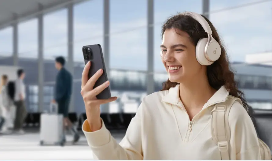 Audífono Soundcore Space One Bluetooth v5.3 40Hr 20Hz (A3035Z21) Crema