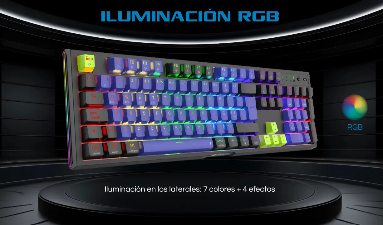 Teclado Gaming Antryx MK865 TRIX Red Switch Mecánico