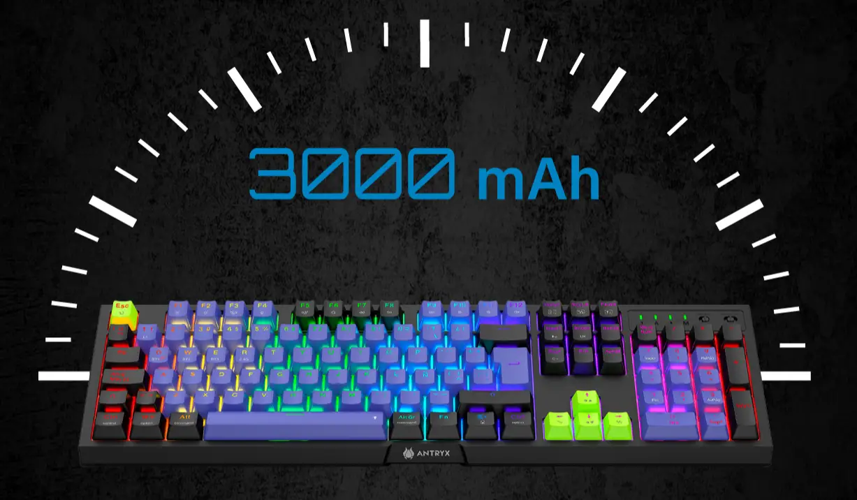 Teclado Gaming Antryx MK865 TRIX Red Switch Mecánico