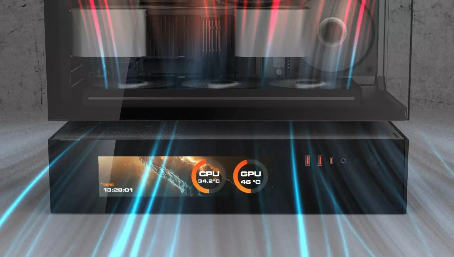 Case Cougar CFV235 Vision Mid-Tower Vidrio Templado Black