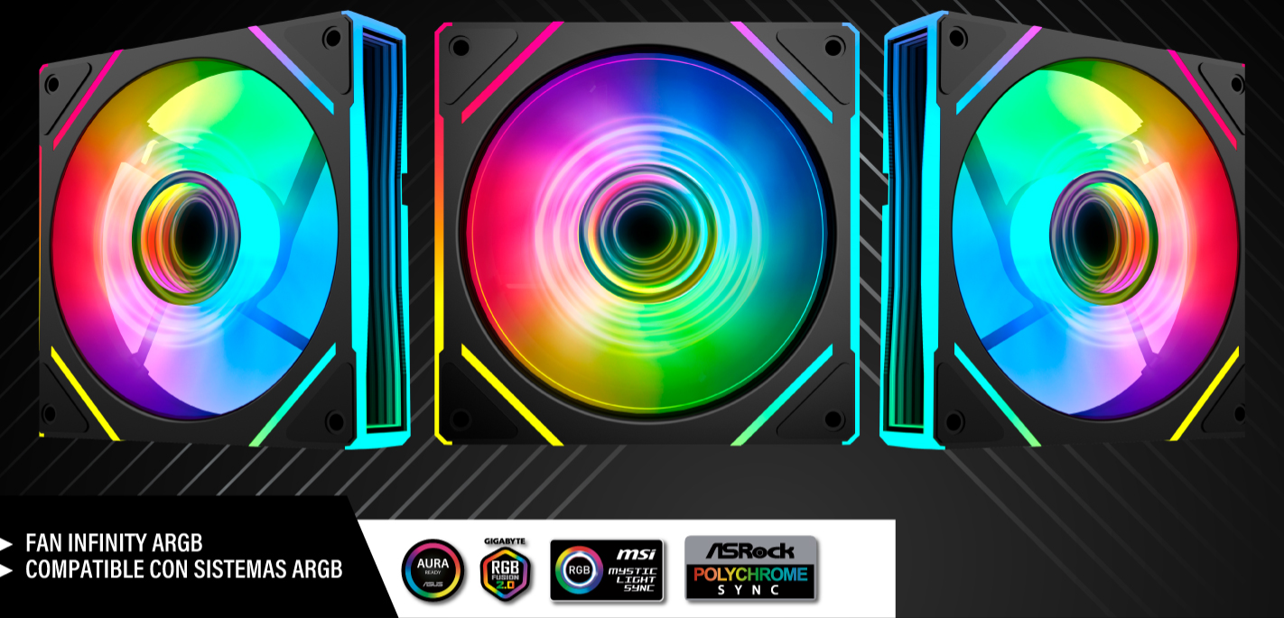 Case Antryx FX 750 ARGB FAN X4 Blanco/Vidrio Templado